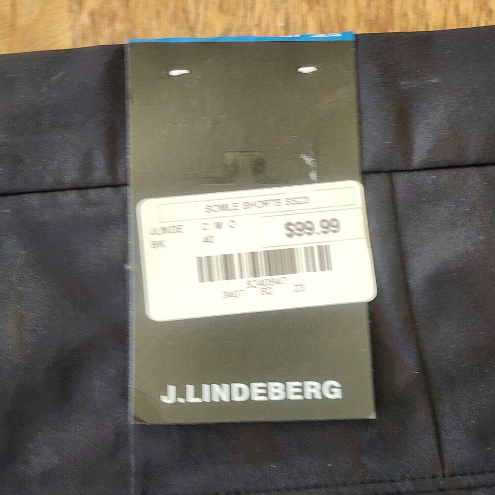 J.Lindeberg Somle Shorts Mens 40 Black Chino Golf Casual 12 Inseam - Picture 10 of 14